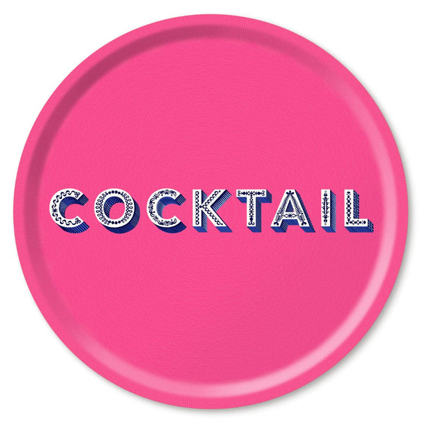 Tray - Cocktail Bright Pink
