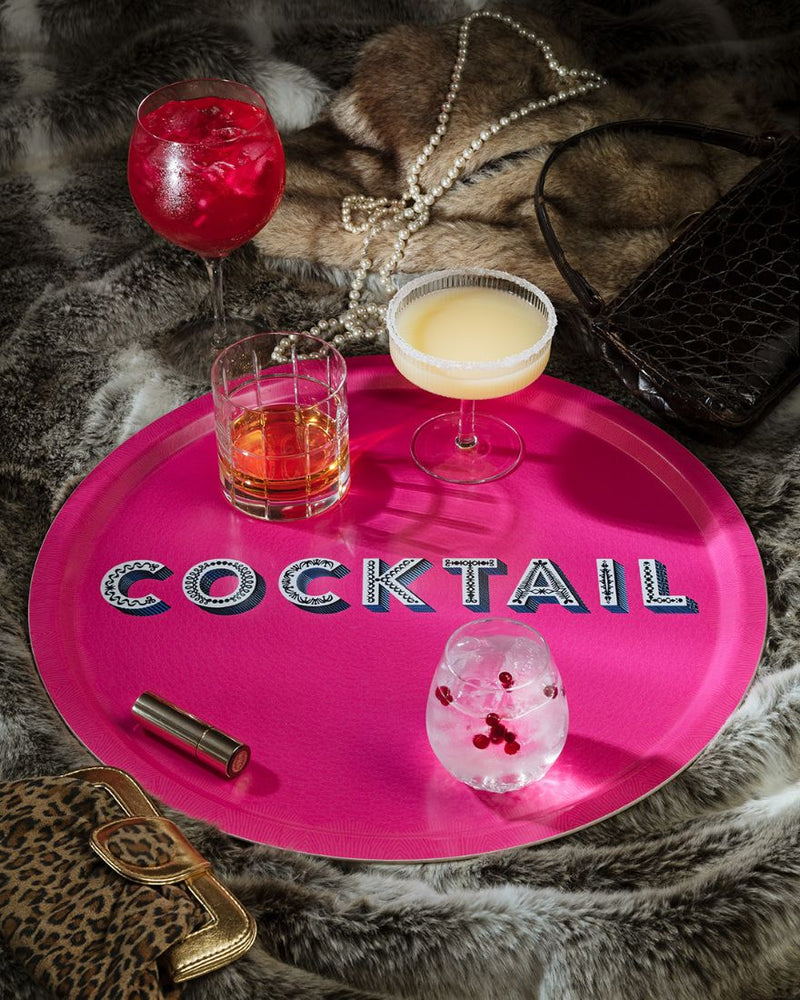 Tray - Cocktail Bright Pink