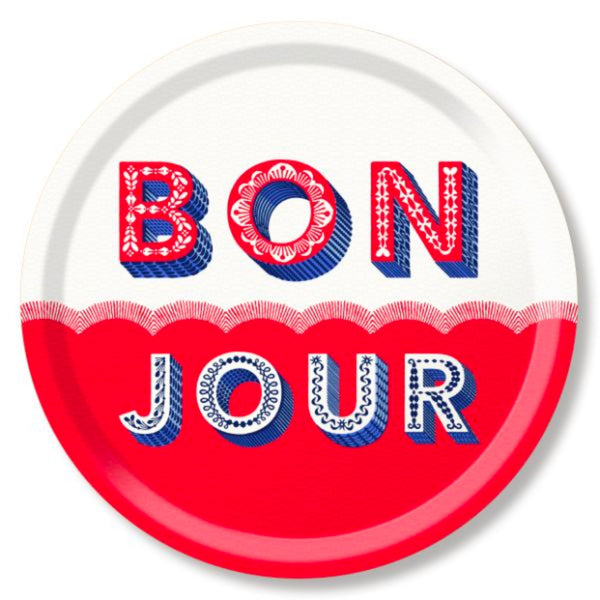 Tray - Bonjour Red