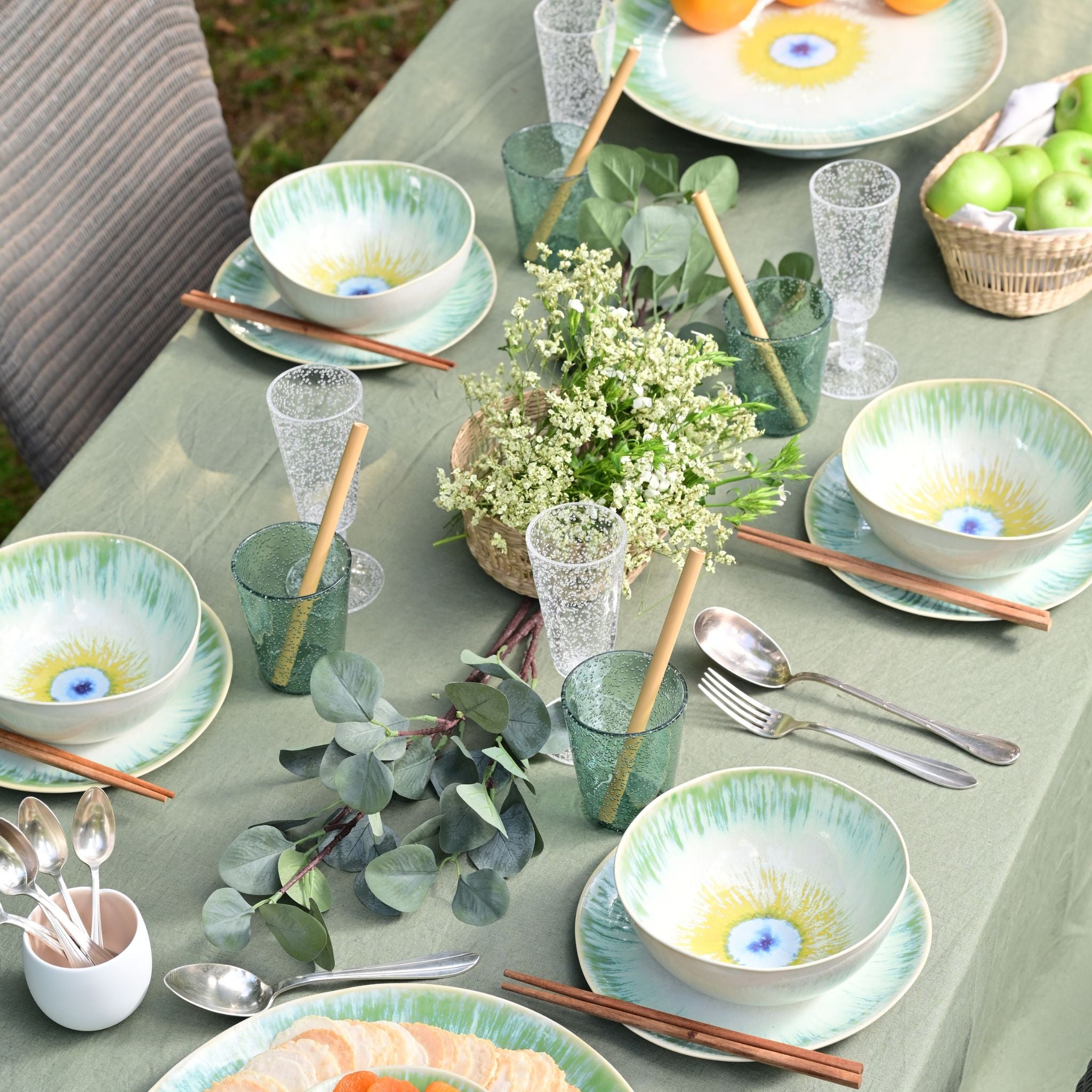 Ceramics Dinner Plate - Green – EDITION LIMITEE Singapore
