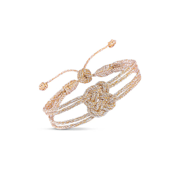 Bracelet MAXI Knot - Gold and Silver