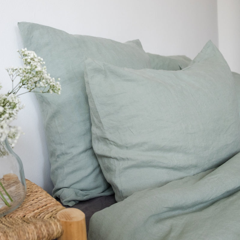 Pillowcases - green celadon