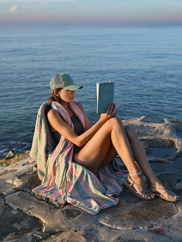 Beach Towel - Blush / Celadon