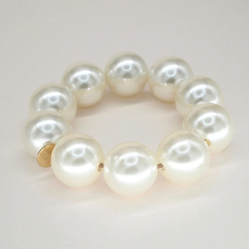 Hair Ties Bracelet - Bichou Large Pearl