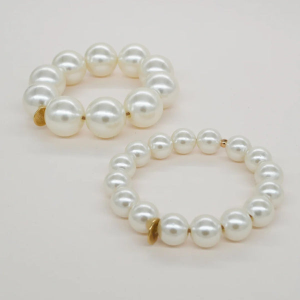 Hair Ties Bracelet - Bichou Small Pearl