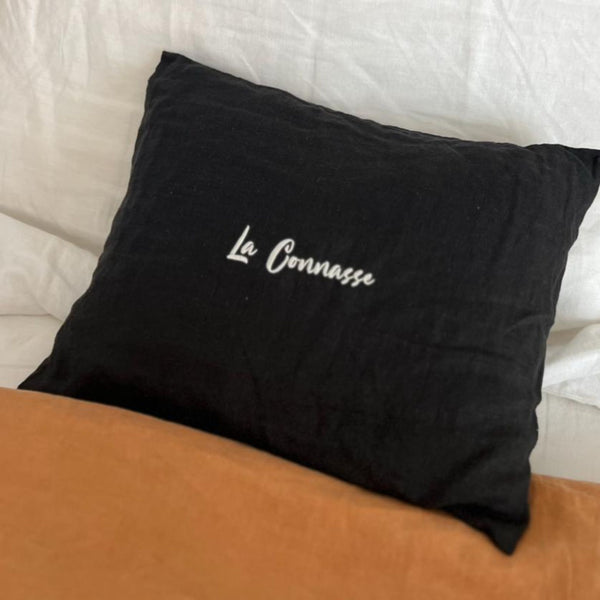 Embroidered MINI Linen Cushion