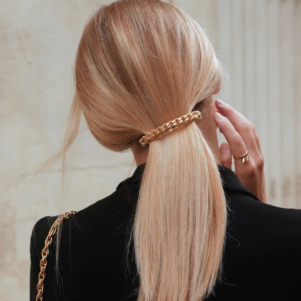 Hair Clip - Gold Chain