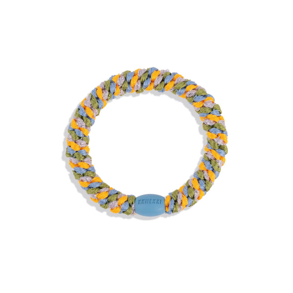Hair Ties - Mix Light orange sky blue glitter