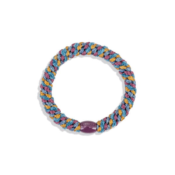 Hair Ties - Mix electric blue curry glitter