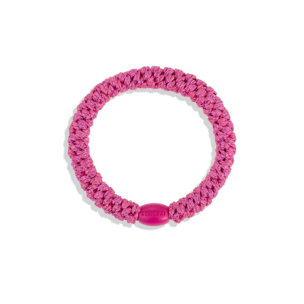 Hair Ties - Strong pink glitter
