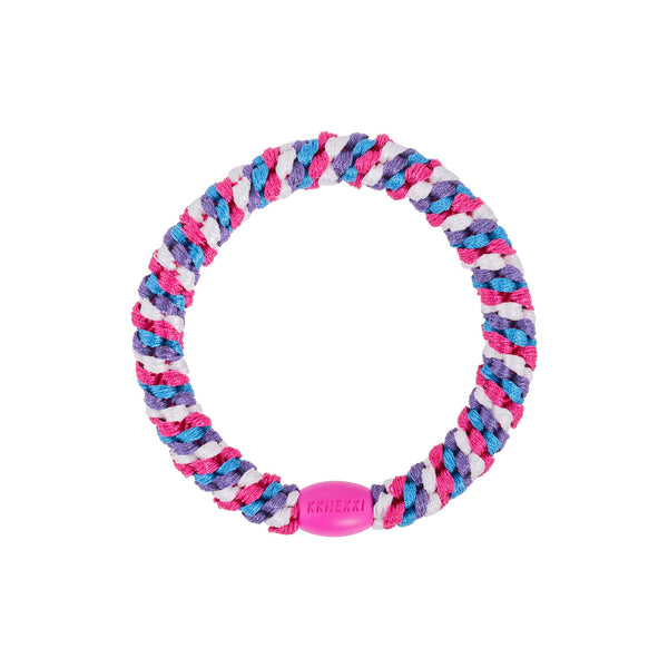 Hair Ties - Mix Purple Ivory Blue