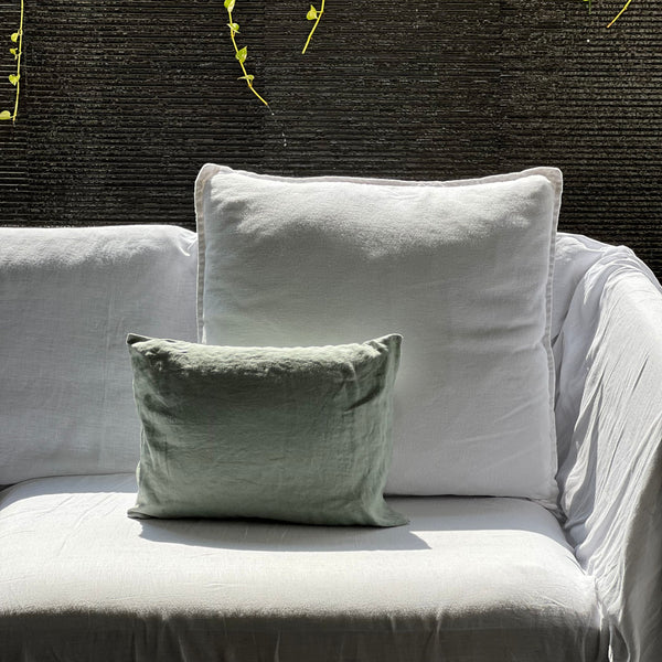 MINI Linen Cushion - Celadon