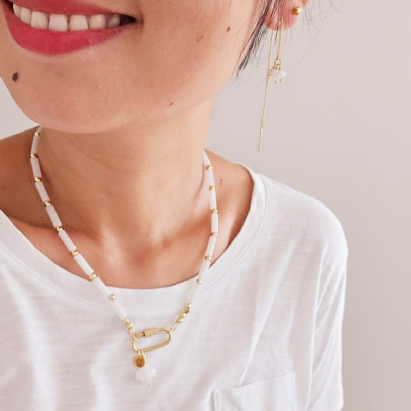 Necklace White Jade