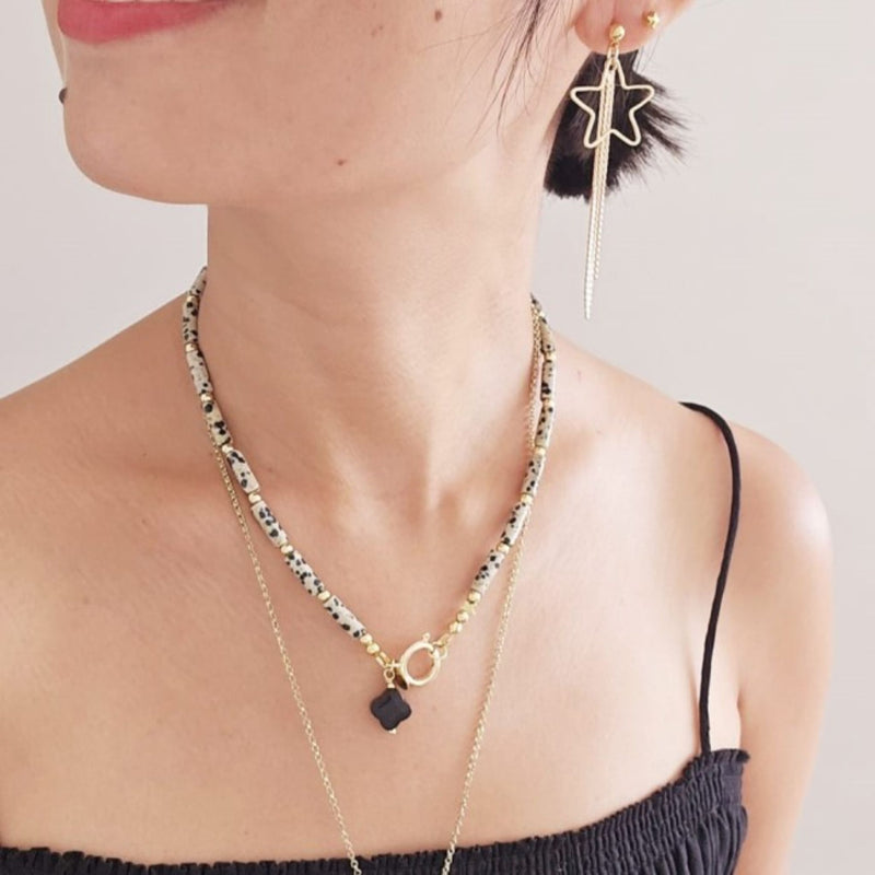 Necklace Dalmatian Jasper