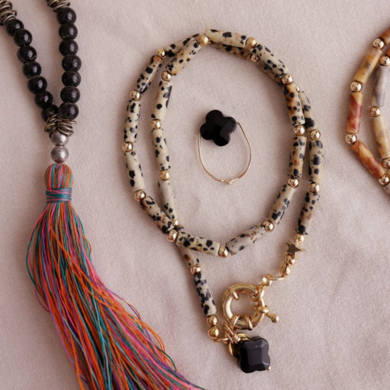 Necklace Dalmatian Jasper