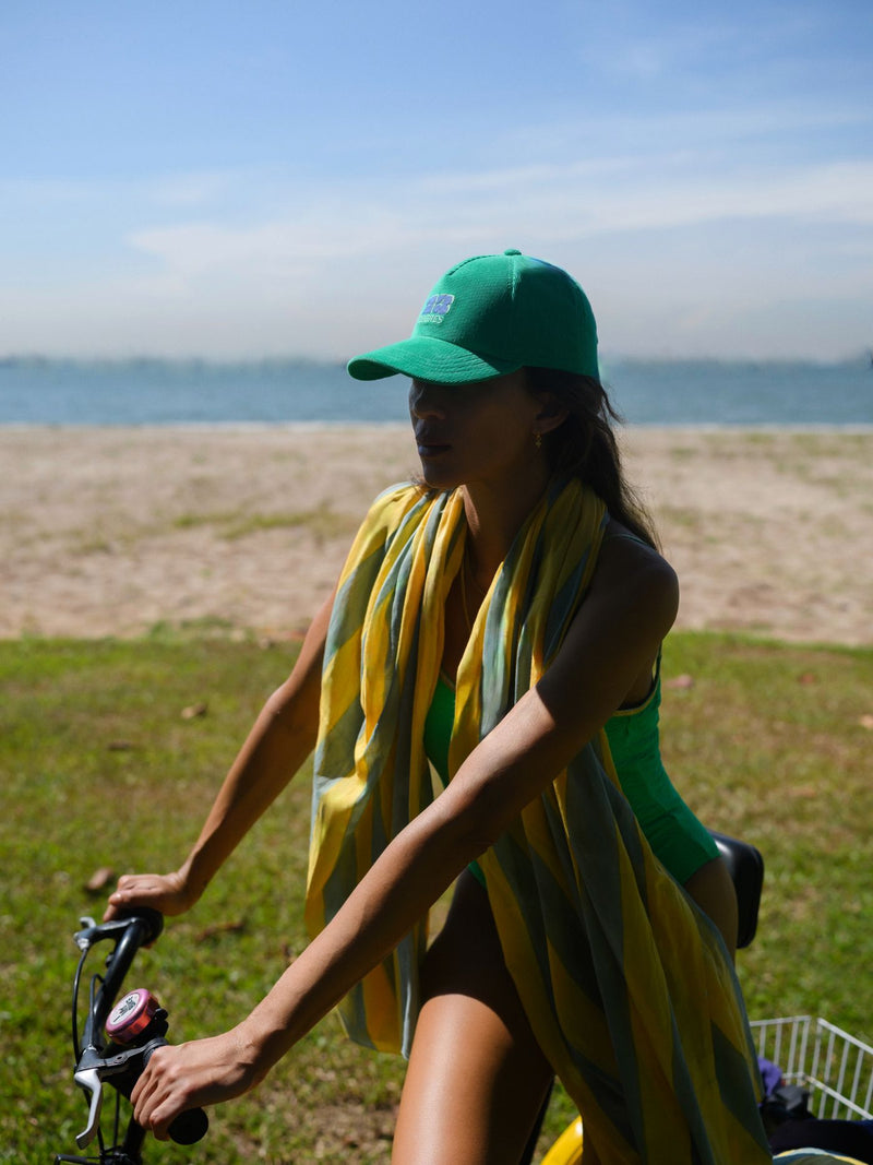 Striped Sarong - Sun / Celadon