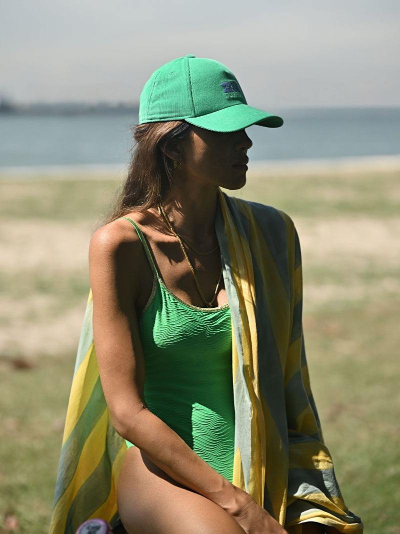 Striped Sarong - Sun / Celadon