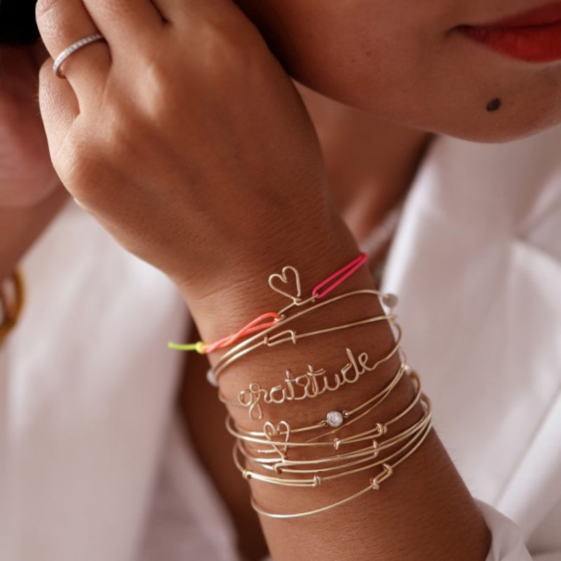 Bracelet Message - Gold filled