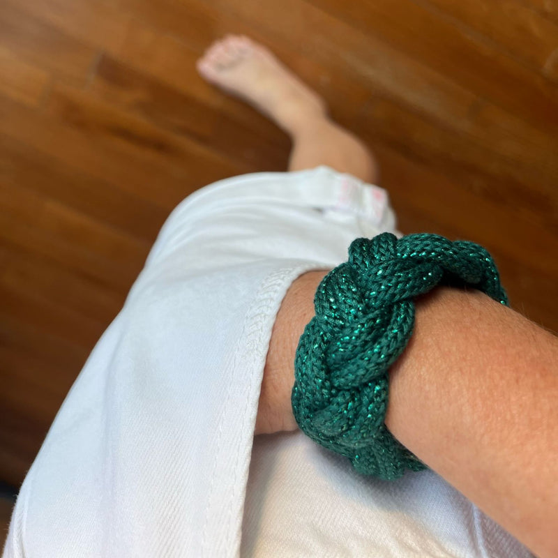 Cuff Bracelet Malicieuse - Emerald Green
