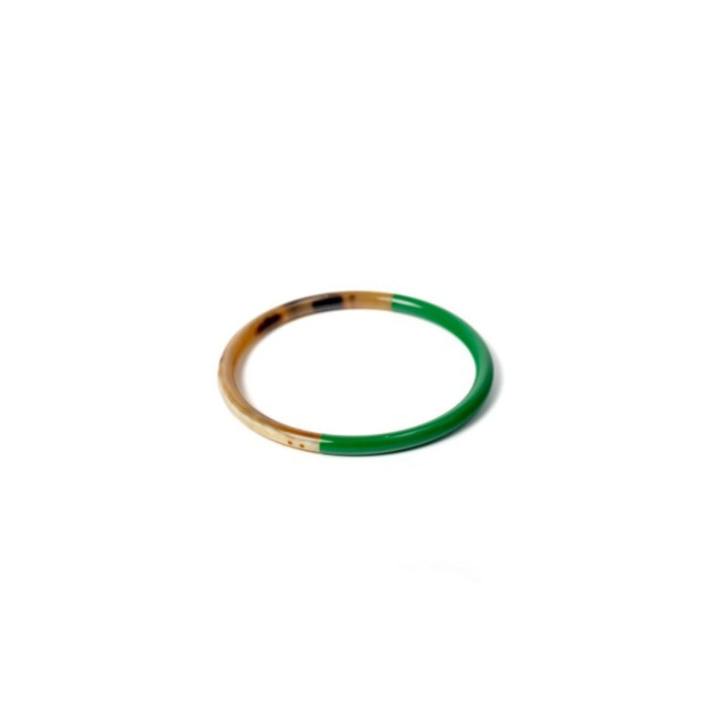 Horn Bangle - Green