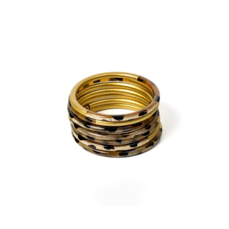 Horn Bangle - Leopard