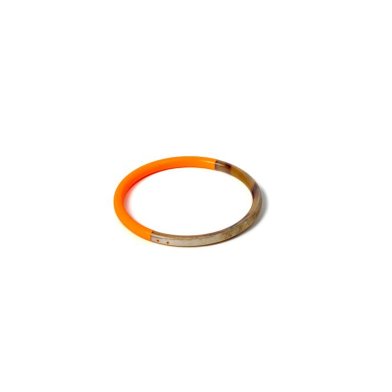 Horn Bangle - Neon Orange