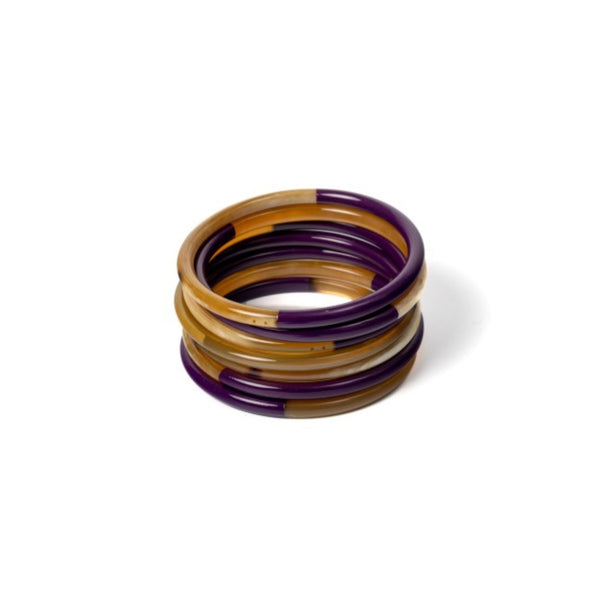 Horn Bangle - Purple