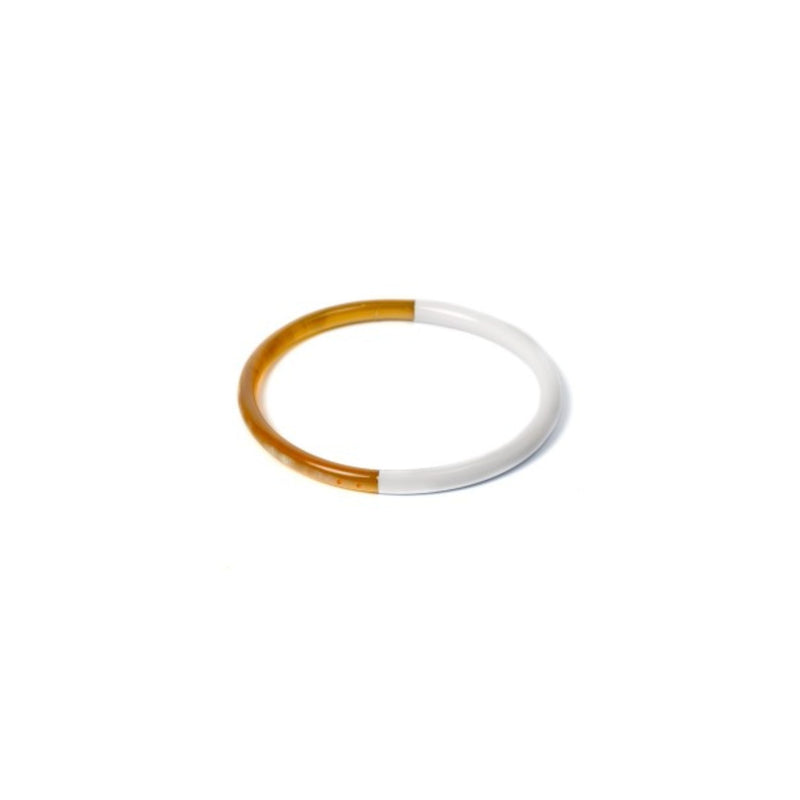 Horn Bangle - White