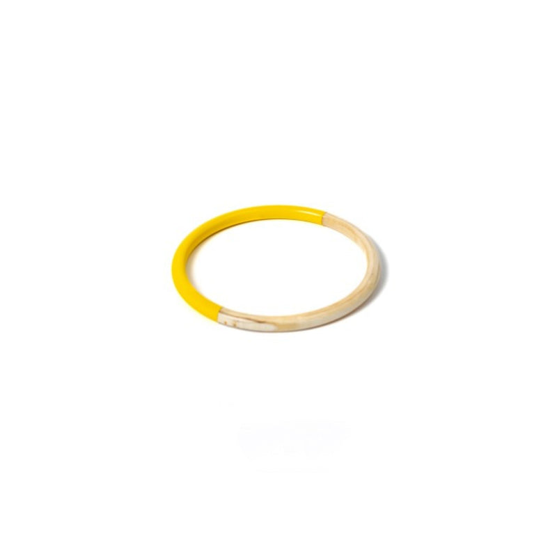 Horn Bangle - Yellow