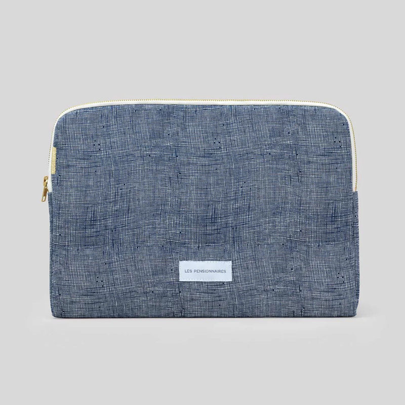 Laptop sleeve 13" Squared - Storm blue