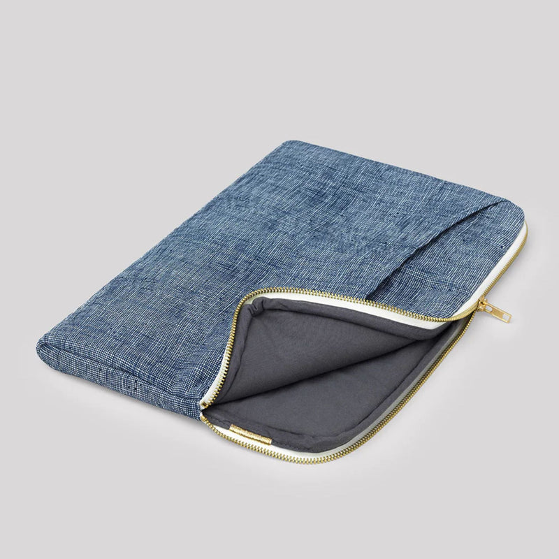 Laptop sleeve 13" Squared - Storm blue