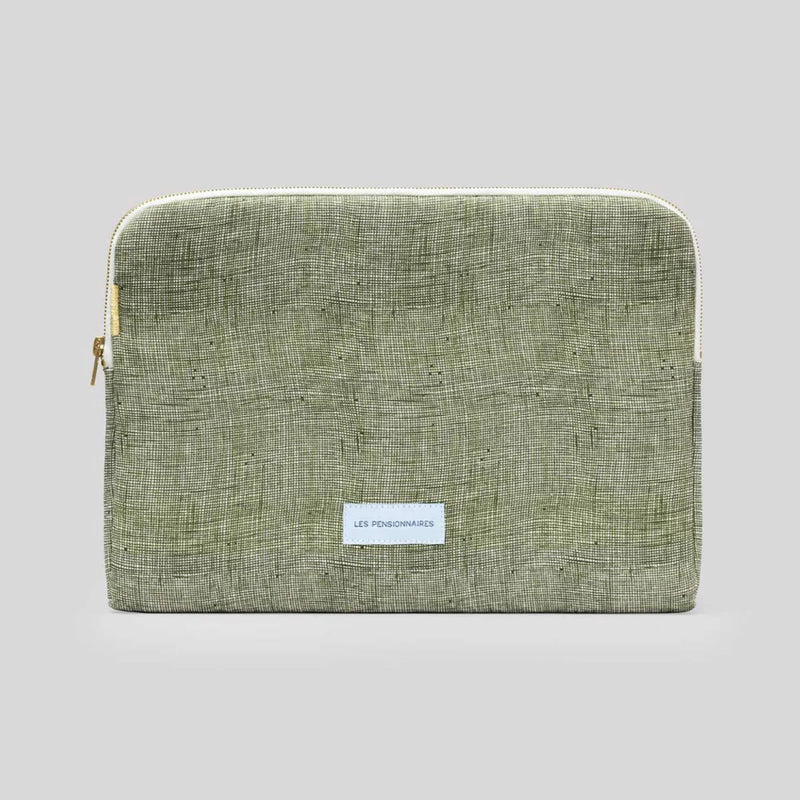 Laptop sleeve 13" Squared - Caper Green