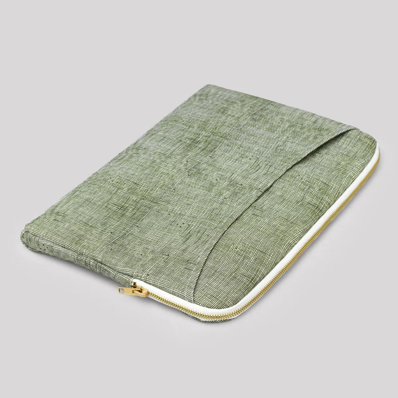 Laptop sleeve 13" Squared - Caper Green