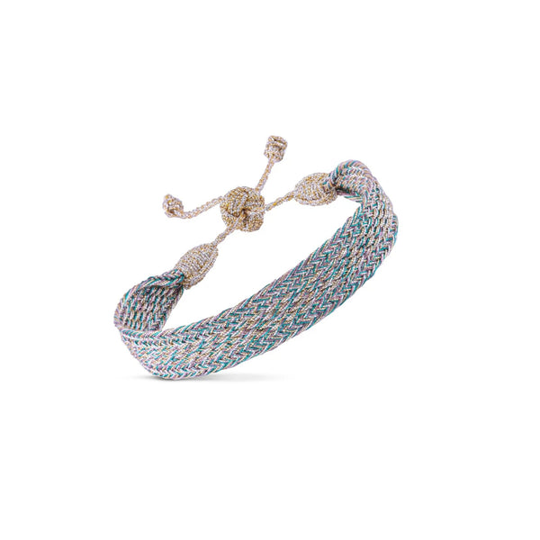 Bracelet Izy - Gold Silver Tiffany Blue