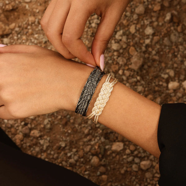 Lace Bracelet - Gold and Silver