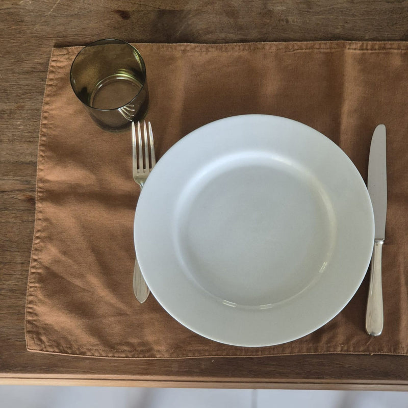 Set of 4 Linen  Placemats - Toffee