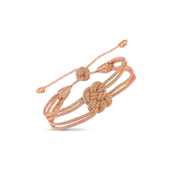 Bracelet MAXI Knot - Rose Gold