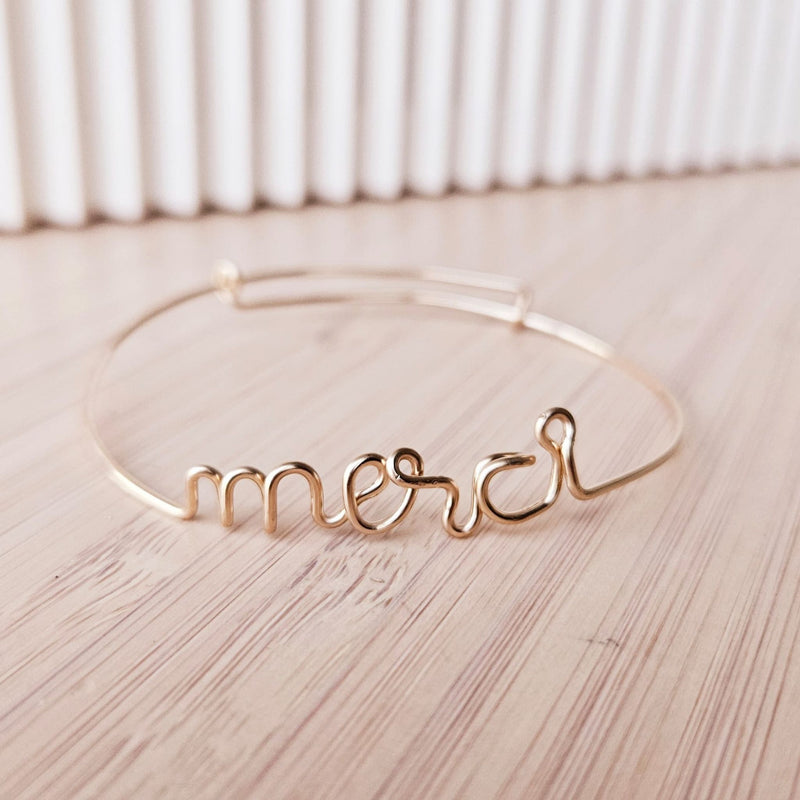Bracelet Merci - Gold filled