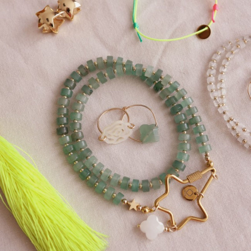 Necklace Green Aventurine Stone