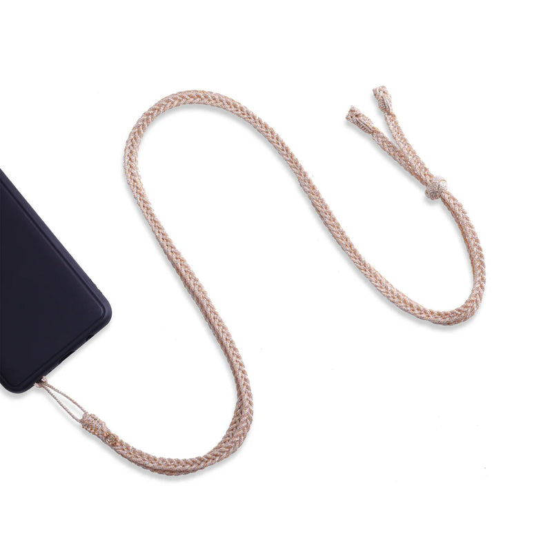 Braided Phone Strap - Gold & Silver