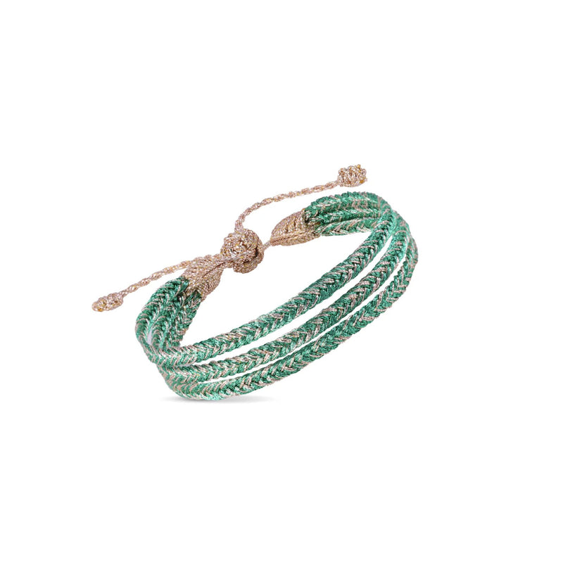 Bracelet Triple Mini Eya n1 - Rose Gold Mint