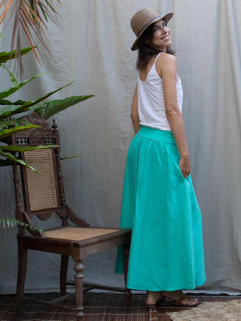 Long Skirt - Emerald