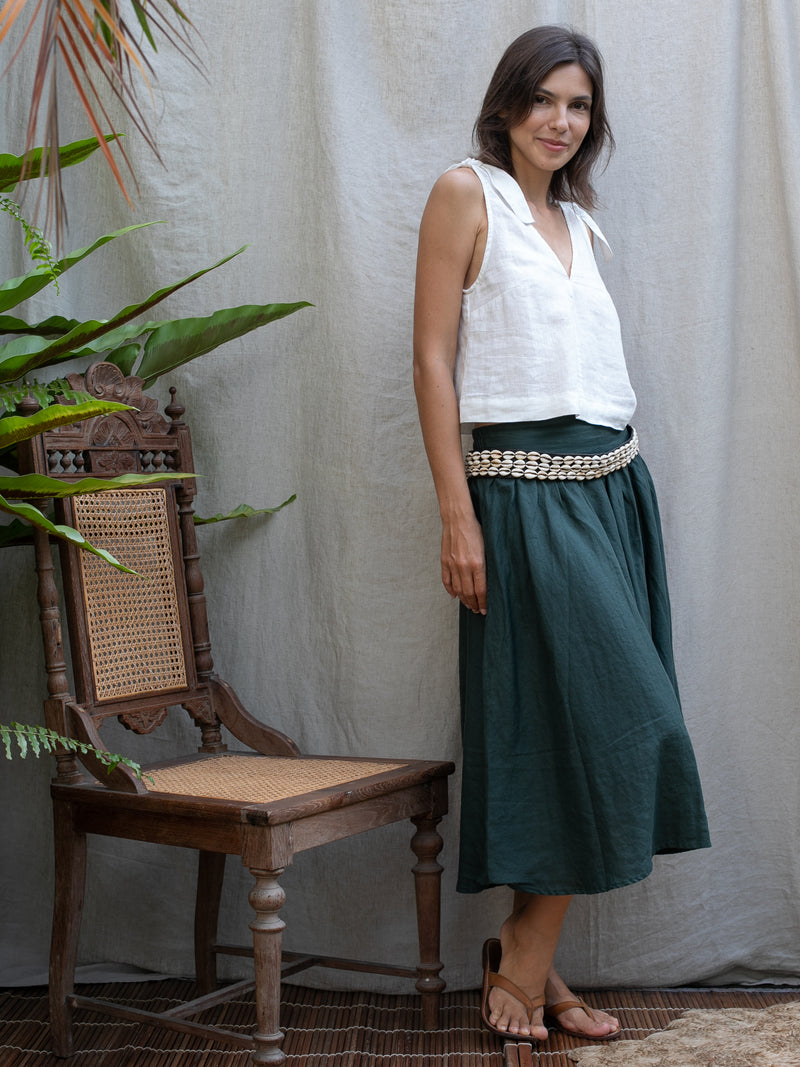 Short Skirt - Pine Green