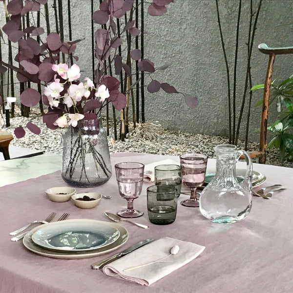 Linen Tablecloth - Ash Pink