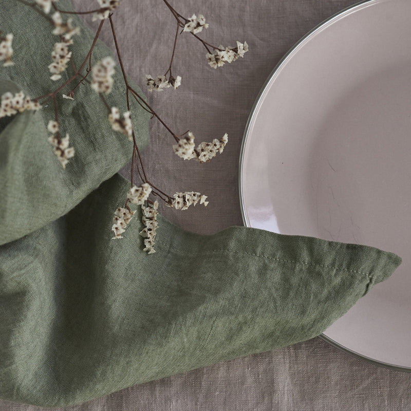 Linen Tablecloth - Khaki
