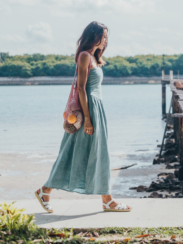 Strapless Dress - Zinc Blue