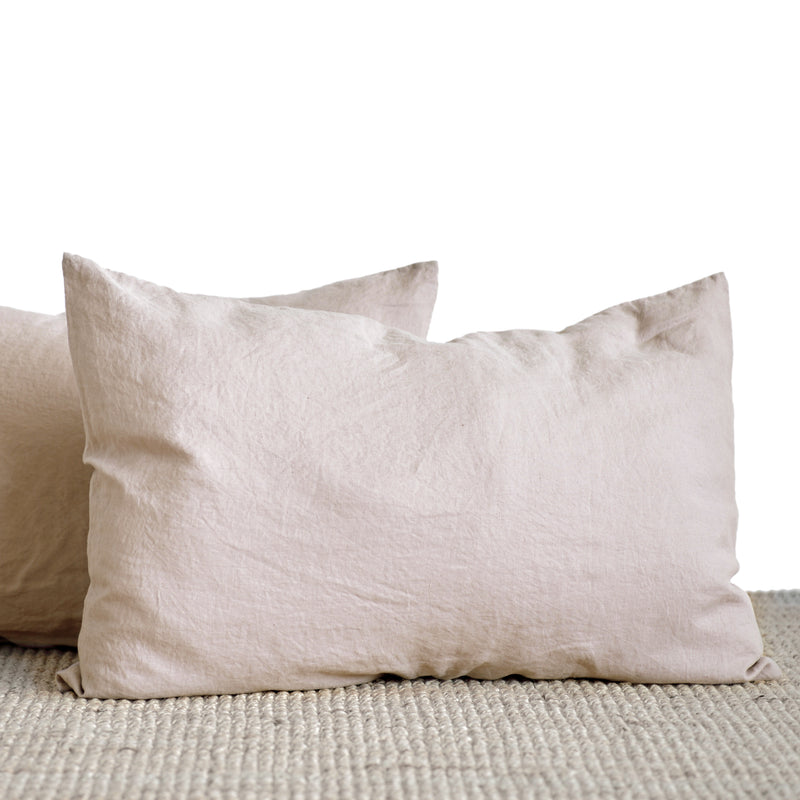 Pillowcases - blush pink