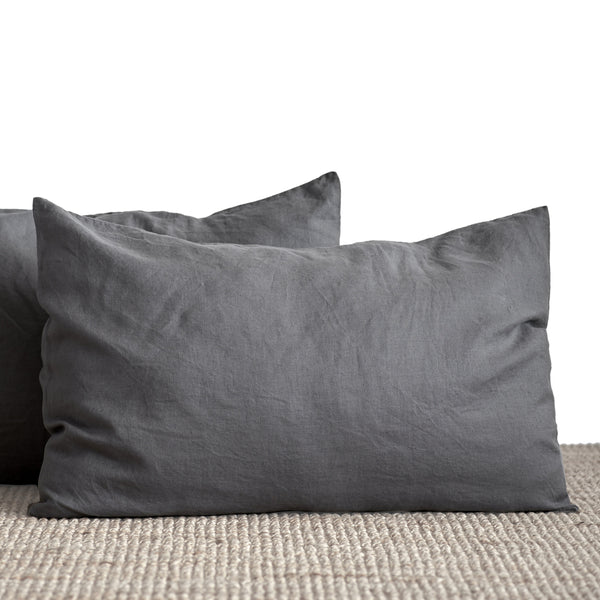 Pillowcases - charcoal