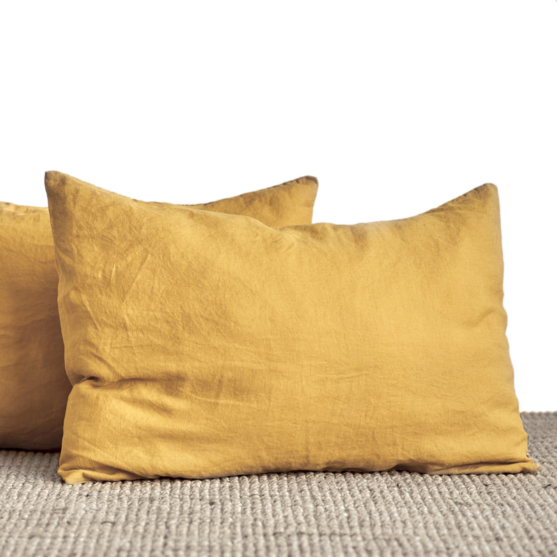Pillowcases - mustard